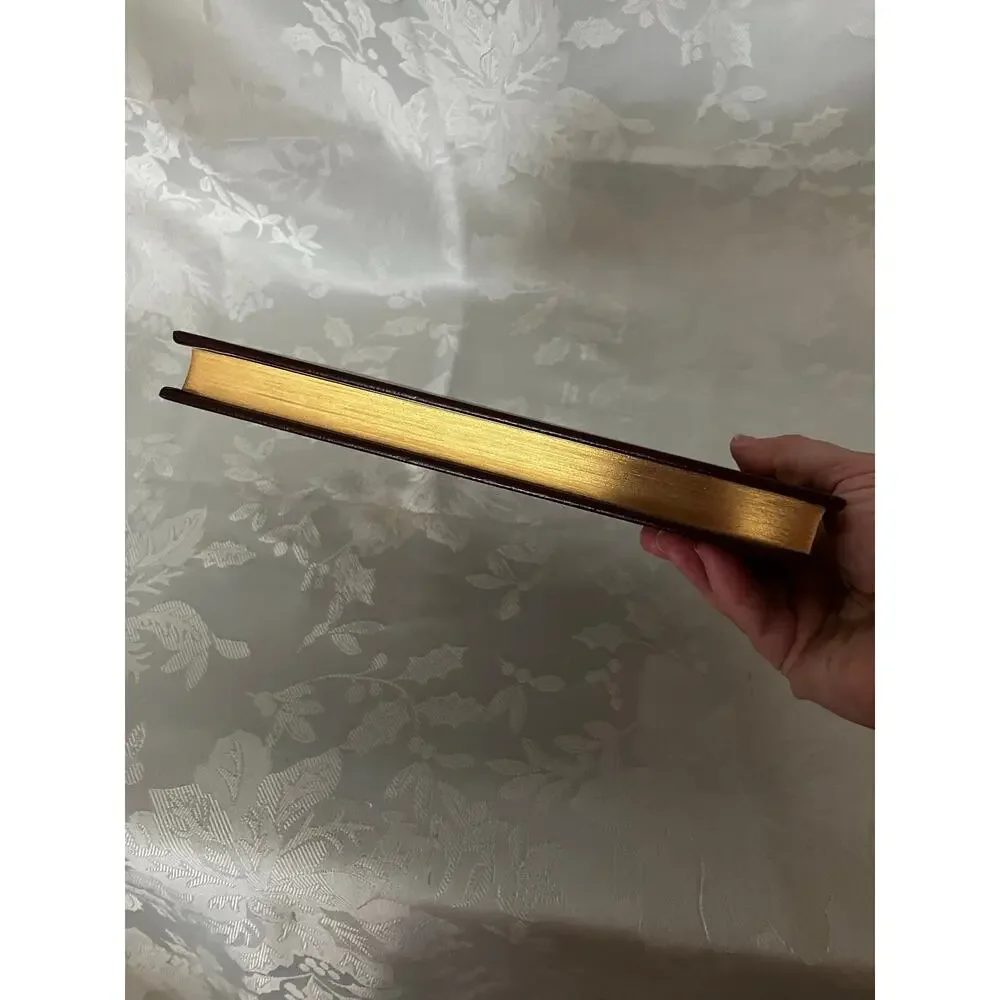 1986 Robert Schuller Be Happy You Are Loved Bonded Leather Gold Gilt Book